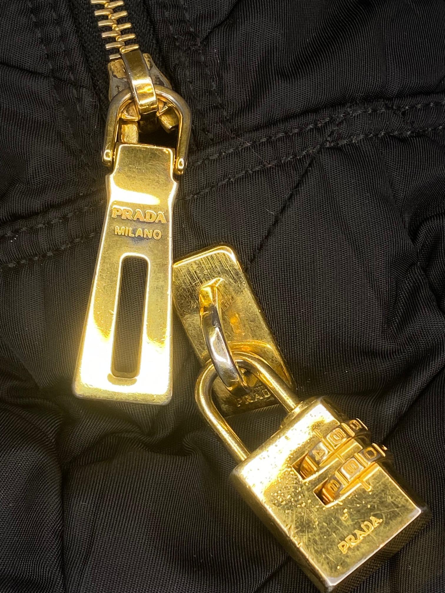 Prada Vintage Tessuto Bowling Bag For Sale 2