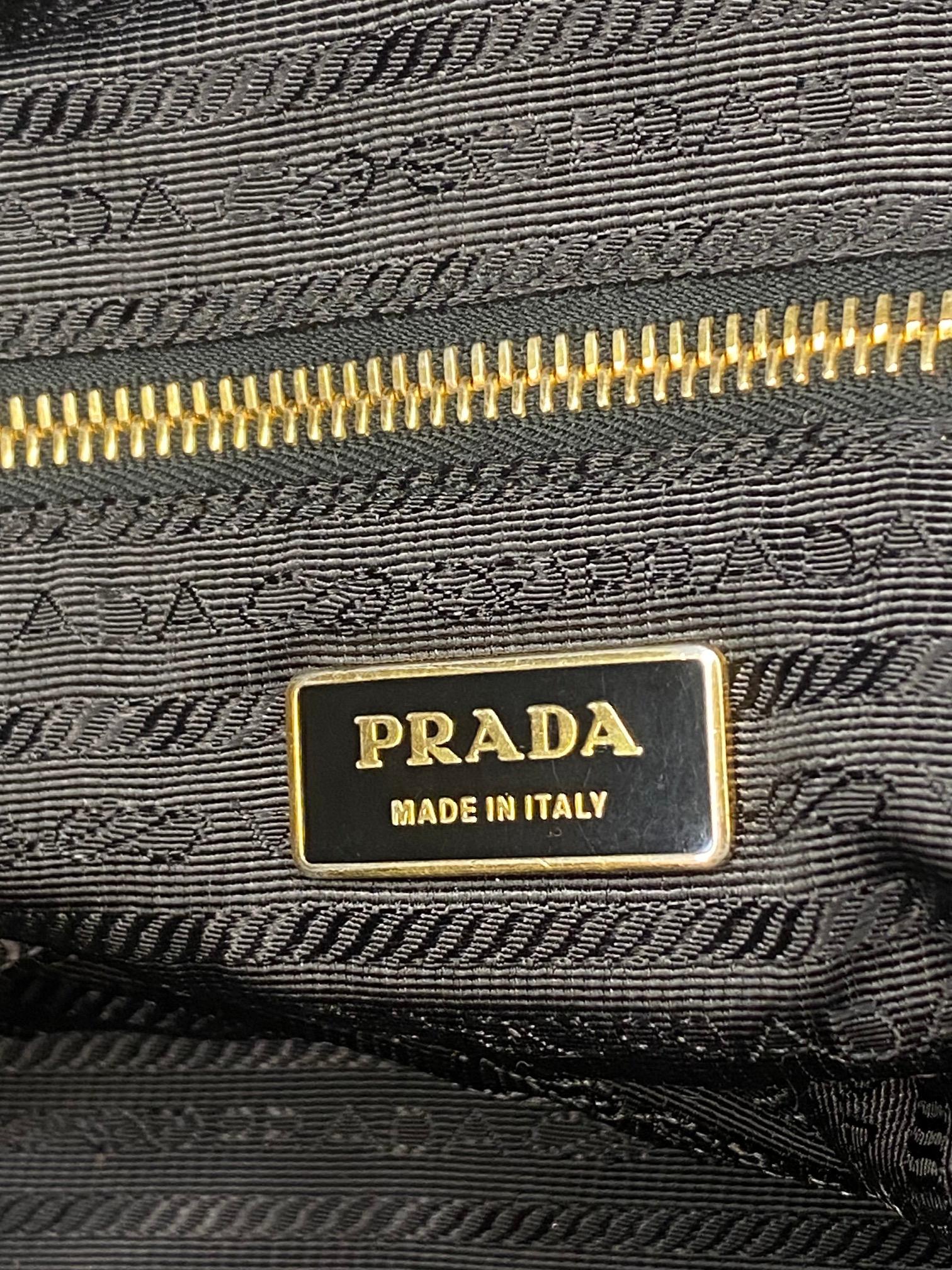 Prada Vintage Tessuto Bowling Bag For Sale 3