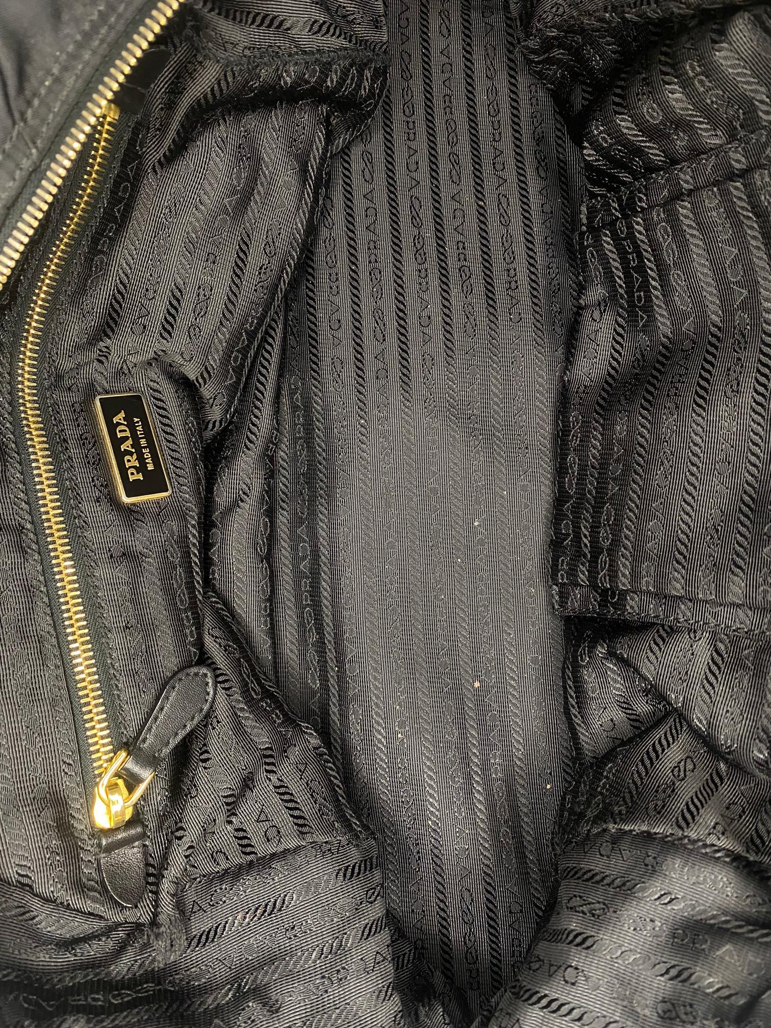 Prada Vintage Tessuto Bowling Bag For Sale 4