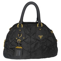 Prada Vintage Tessuto Bowling Bag