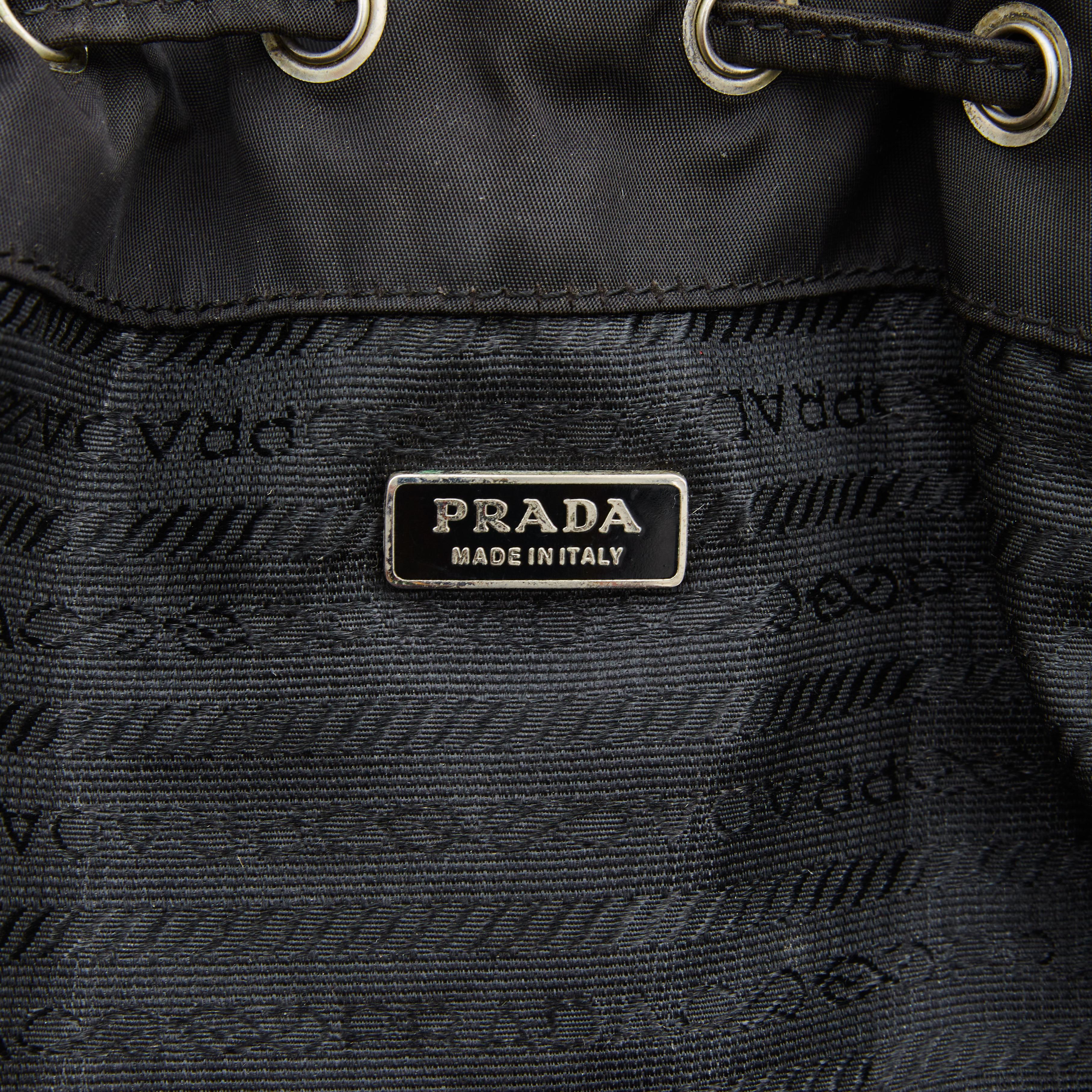 prada mini bucket bag