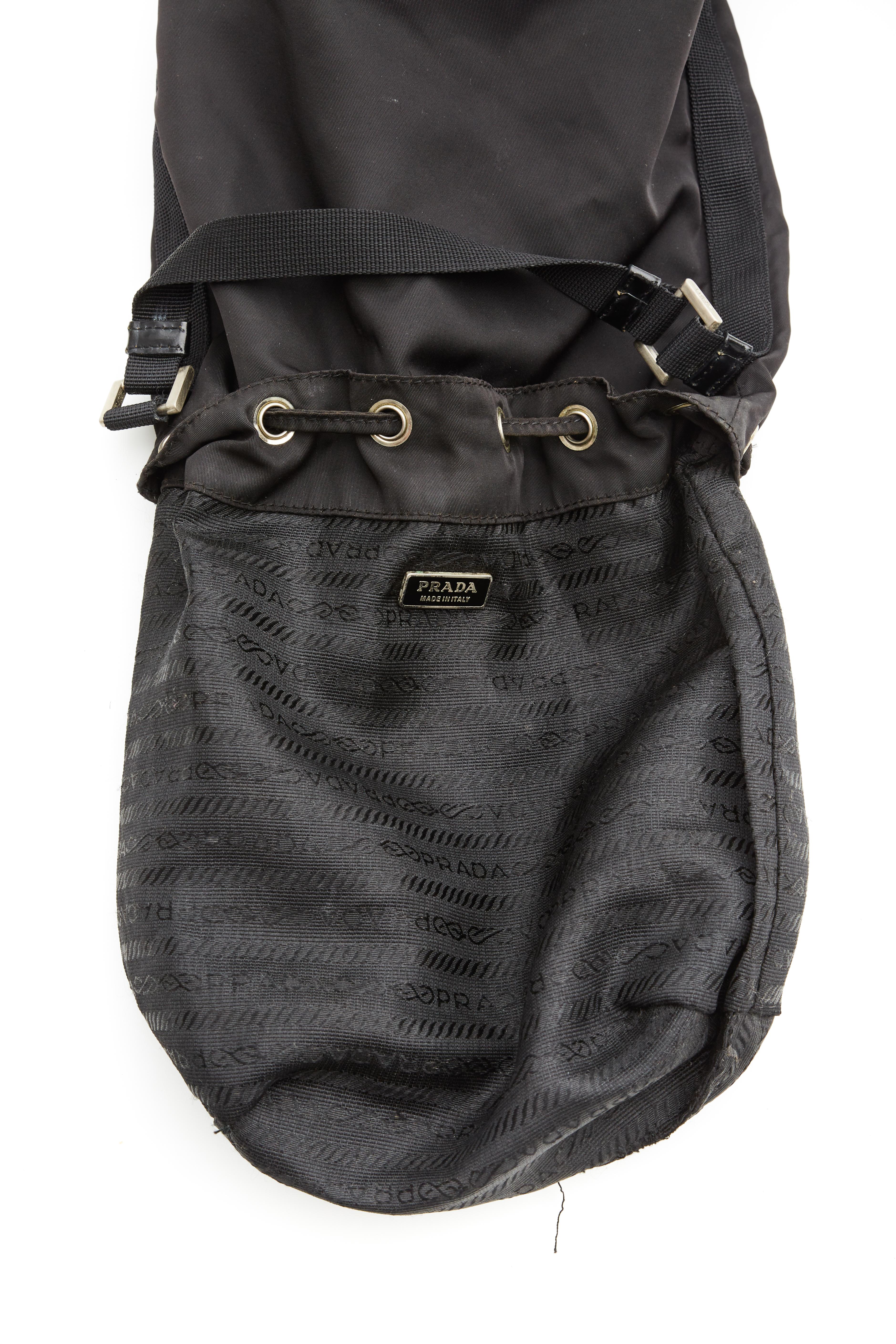 prada bucket bag nylon
