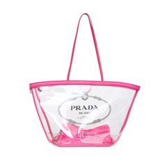 Prada Vinyl PVC Tote Bag - '10s