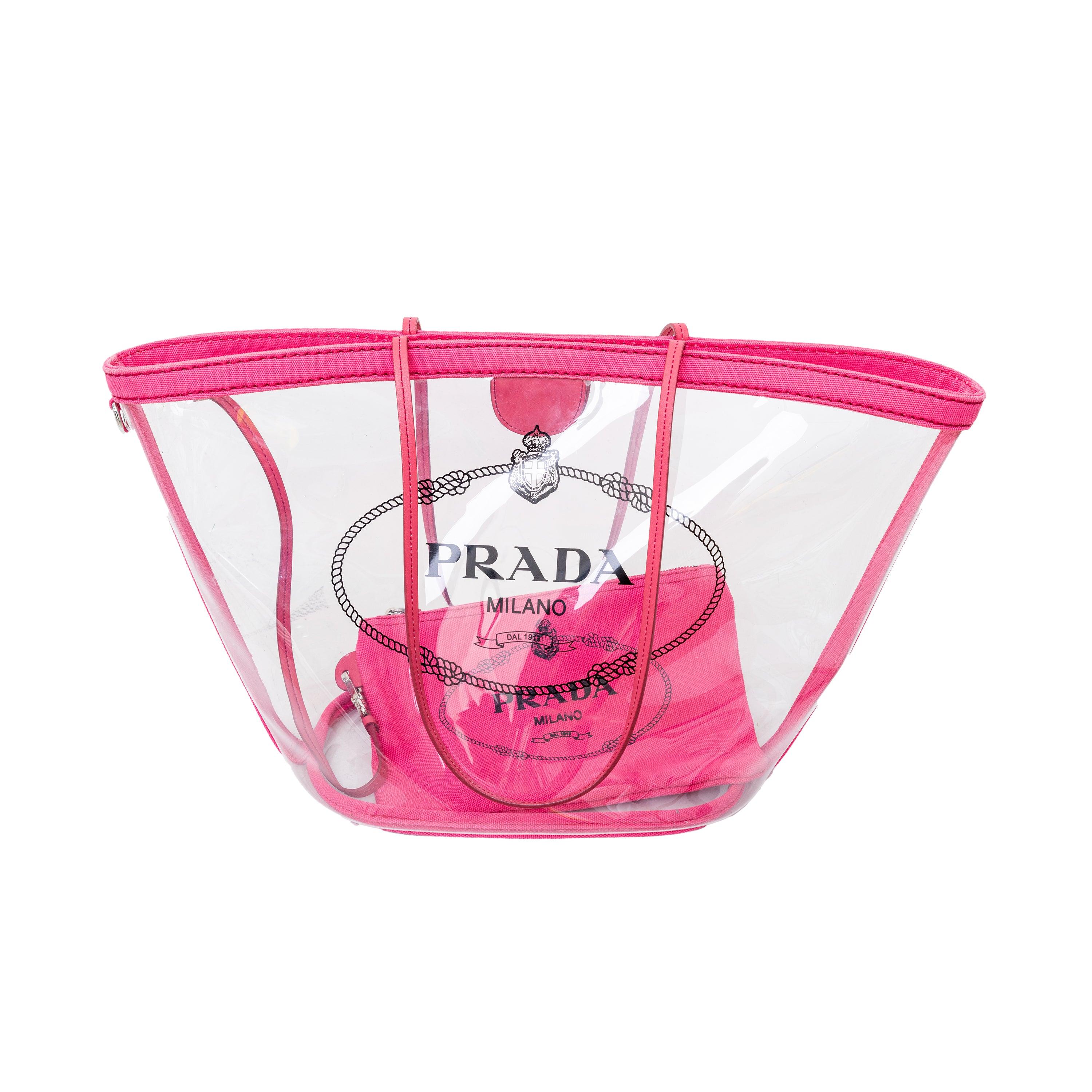 Prada Vinyl PVC Tote Bag - '10s In Good Condition In Milano, IT