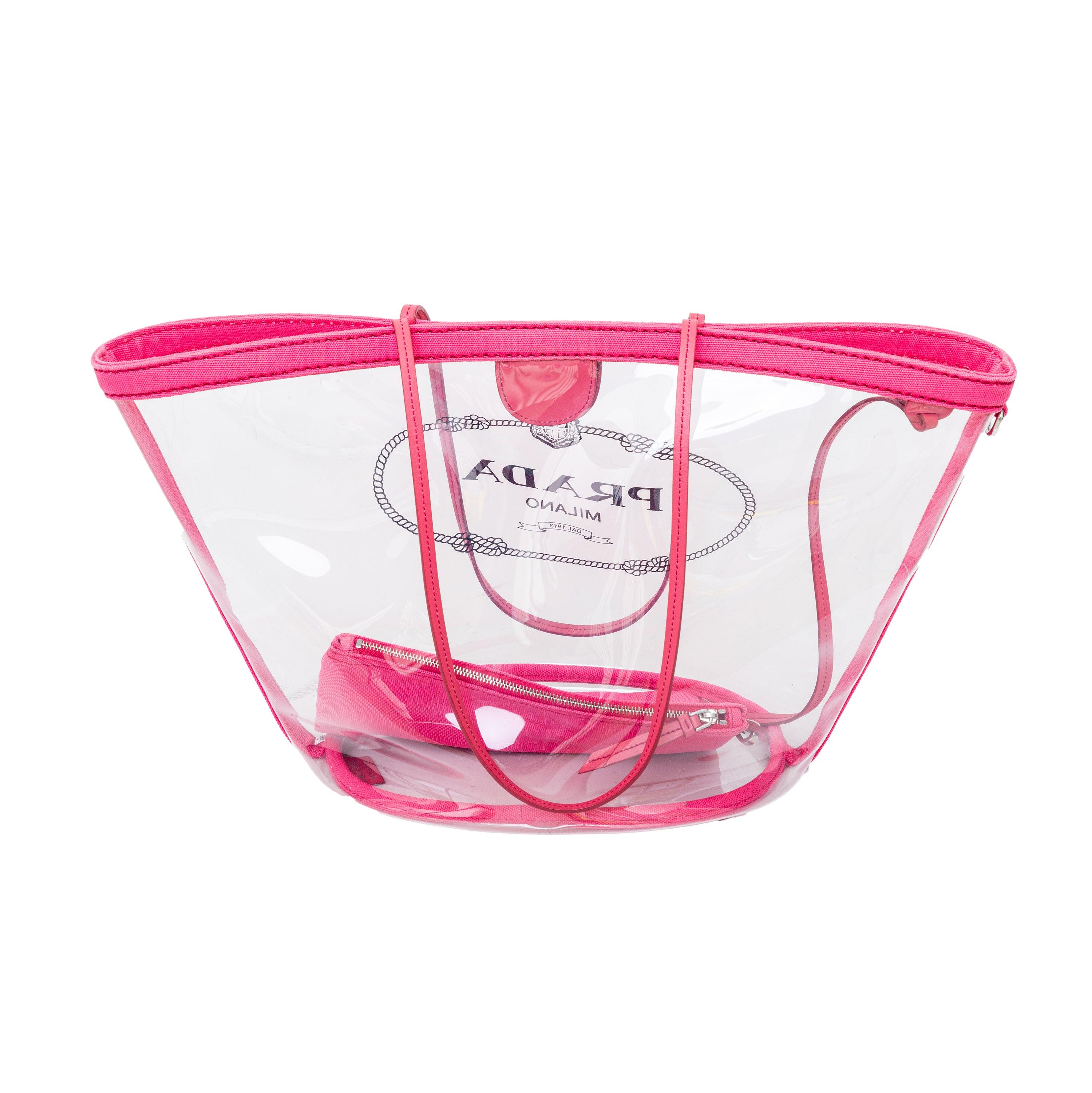 Women's Prada Vinyl PVC Tote Bag - '10s