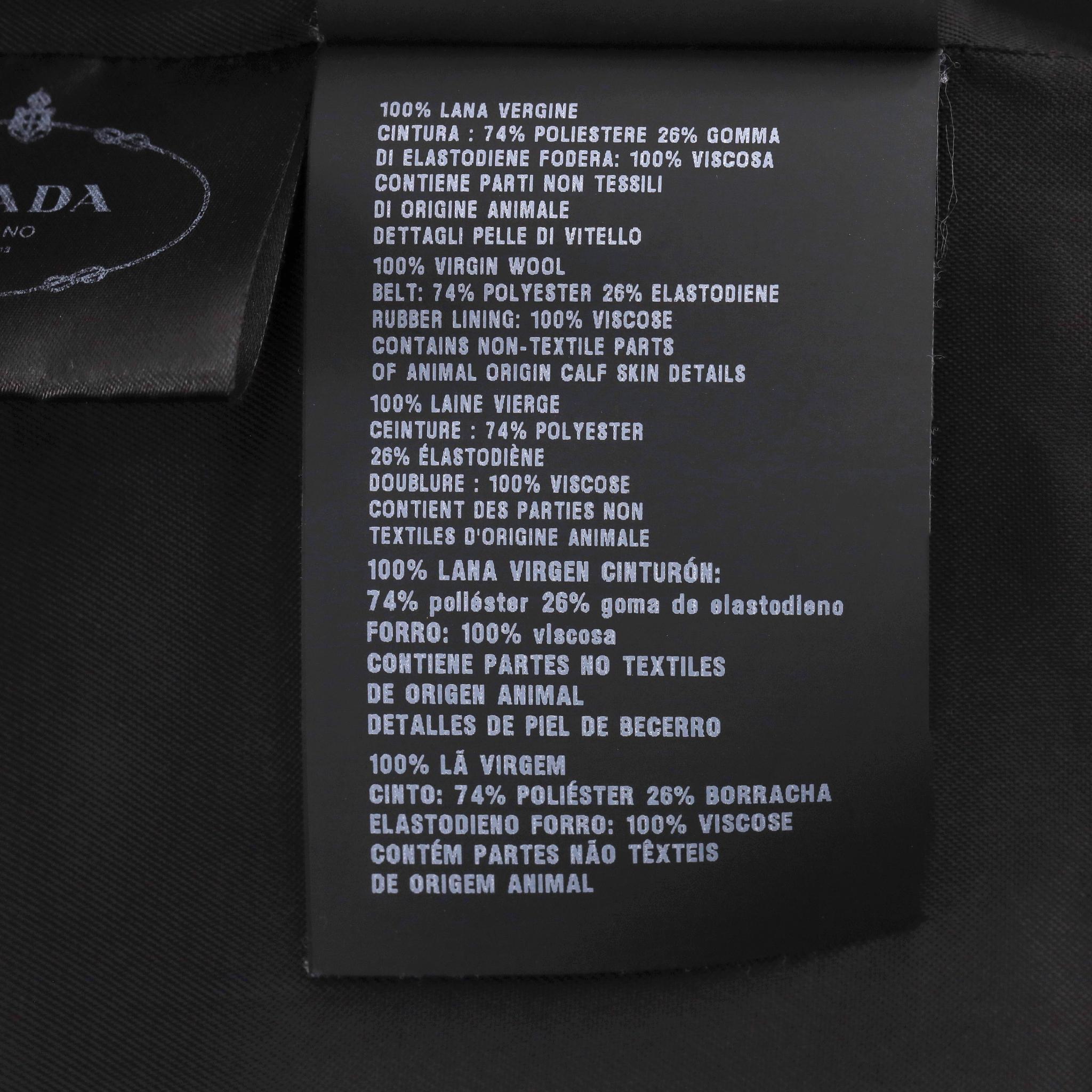 Blazer/Giacca in lana vergine di Prada in vendita 4