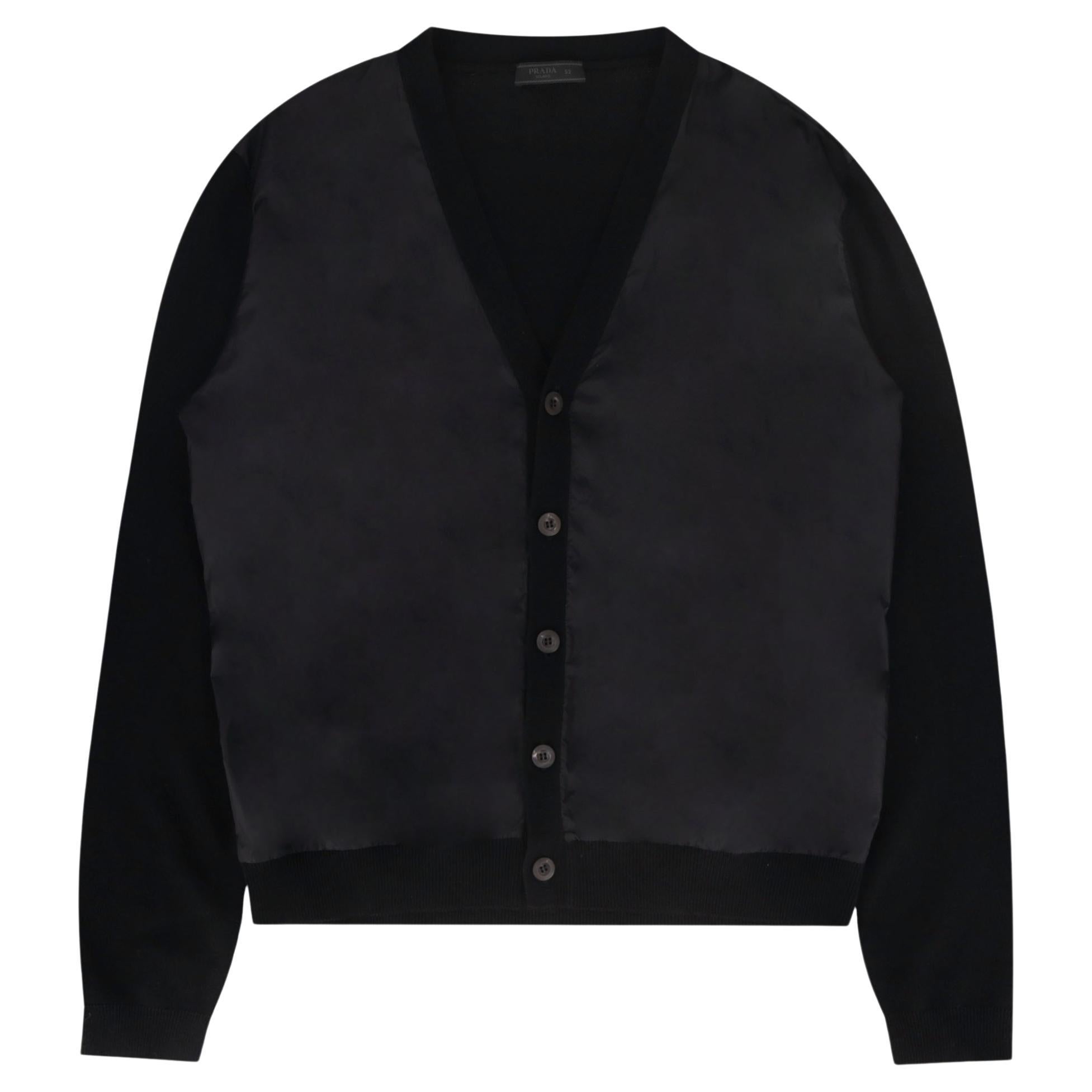 Prada Virgin Wool Cardigan For Sale