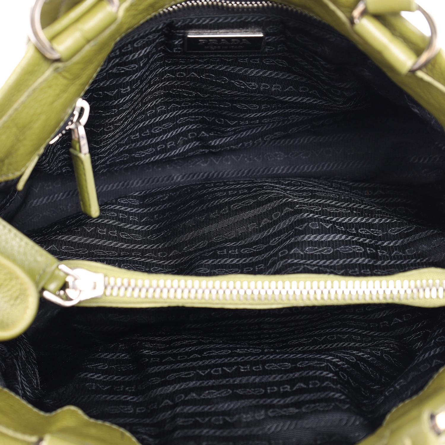 Prada Vitello Daino Life Shoulder Bag Green 5