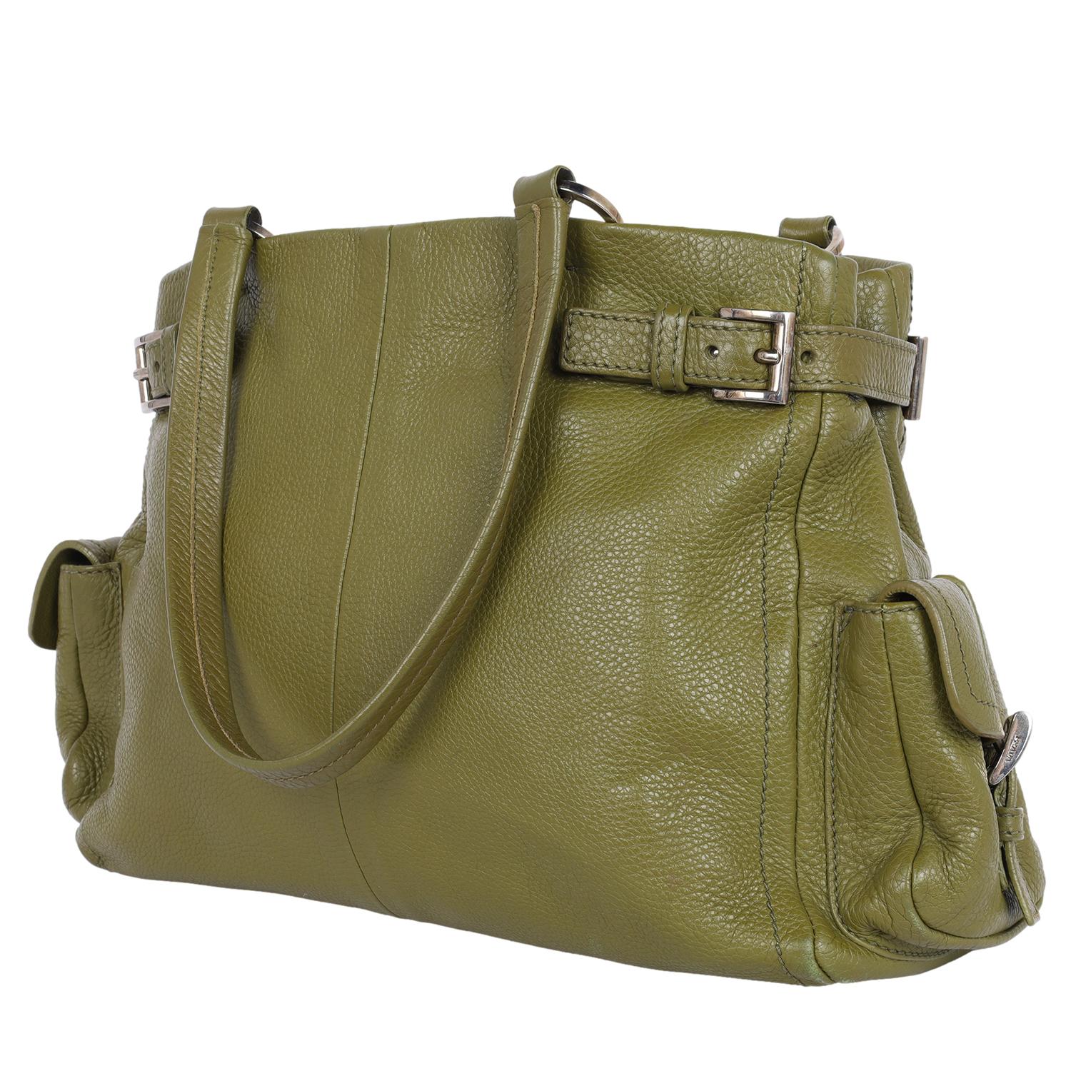 Prada Vitello Daino Life Shoulder Bag Green 3