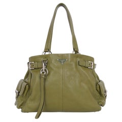 Prada Vitello Daino Life Shoulder Bag Green