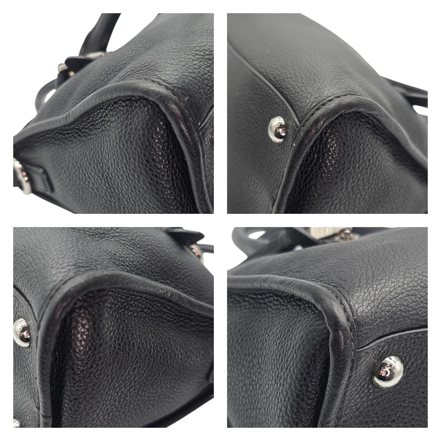 Prada Vitello Daino Phenix Nero Handtasche Satchel 5