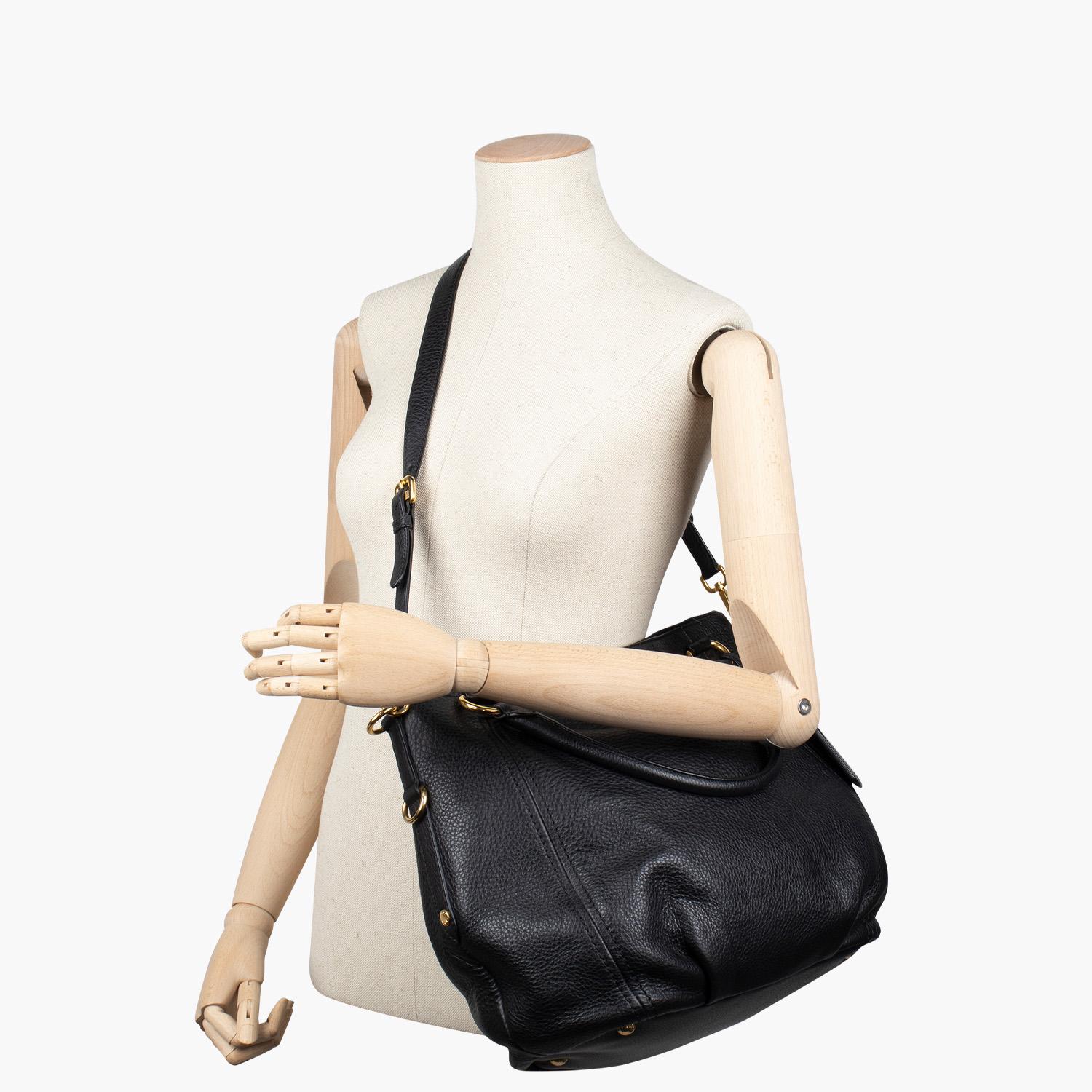 Prada Vitello Daino Shoulder Bag For Sale 2
