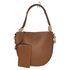 Prada 2021 Vitello Lux Cognac Calfskin Women's Shoulder Bag 1BC131