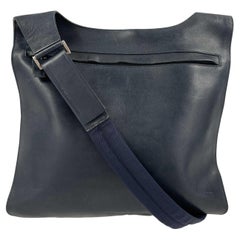 Prada Vitello Sport Messenger Shoulder Bag Baltico (Navy) Crossbody Bag