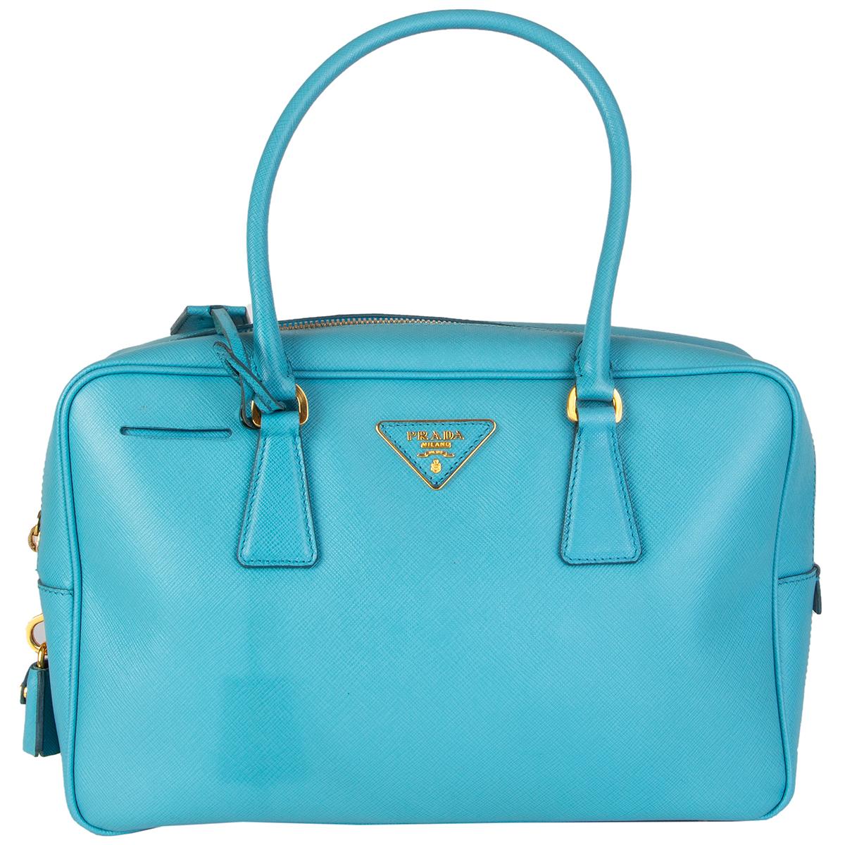 PRADA Voyage blue Suffiano Lux leather BL0095 SCARLATTO Shoulder