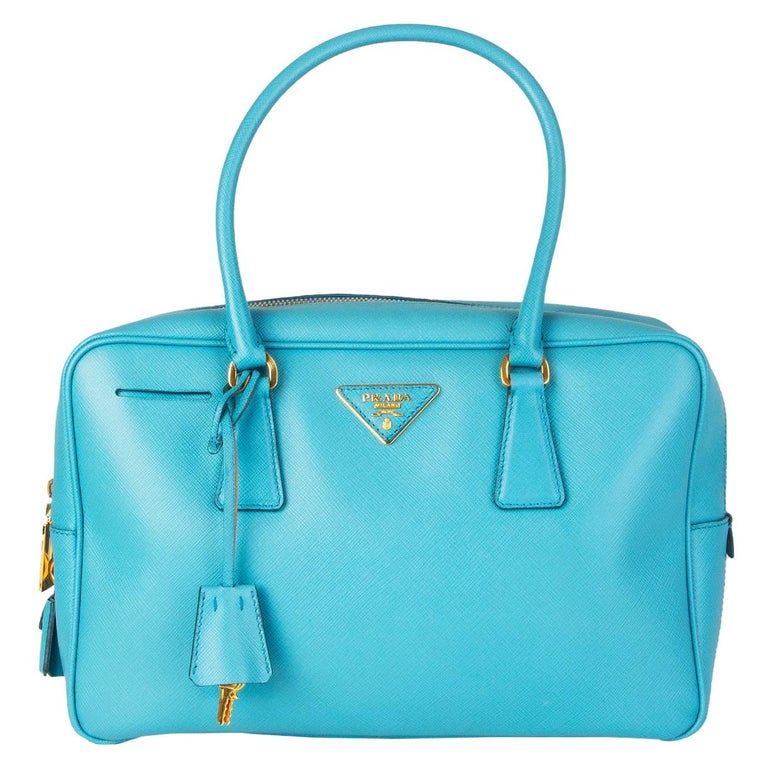 PRADA Voyage blue Suffiano Lux leather BL0095 SCARLATTO Shoulder 