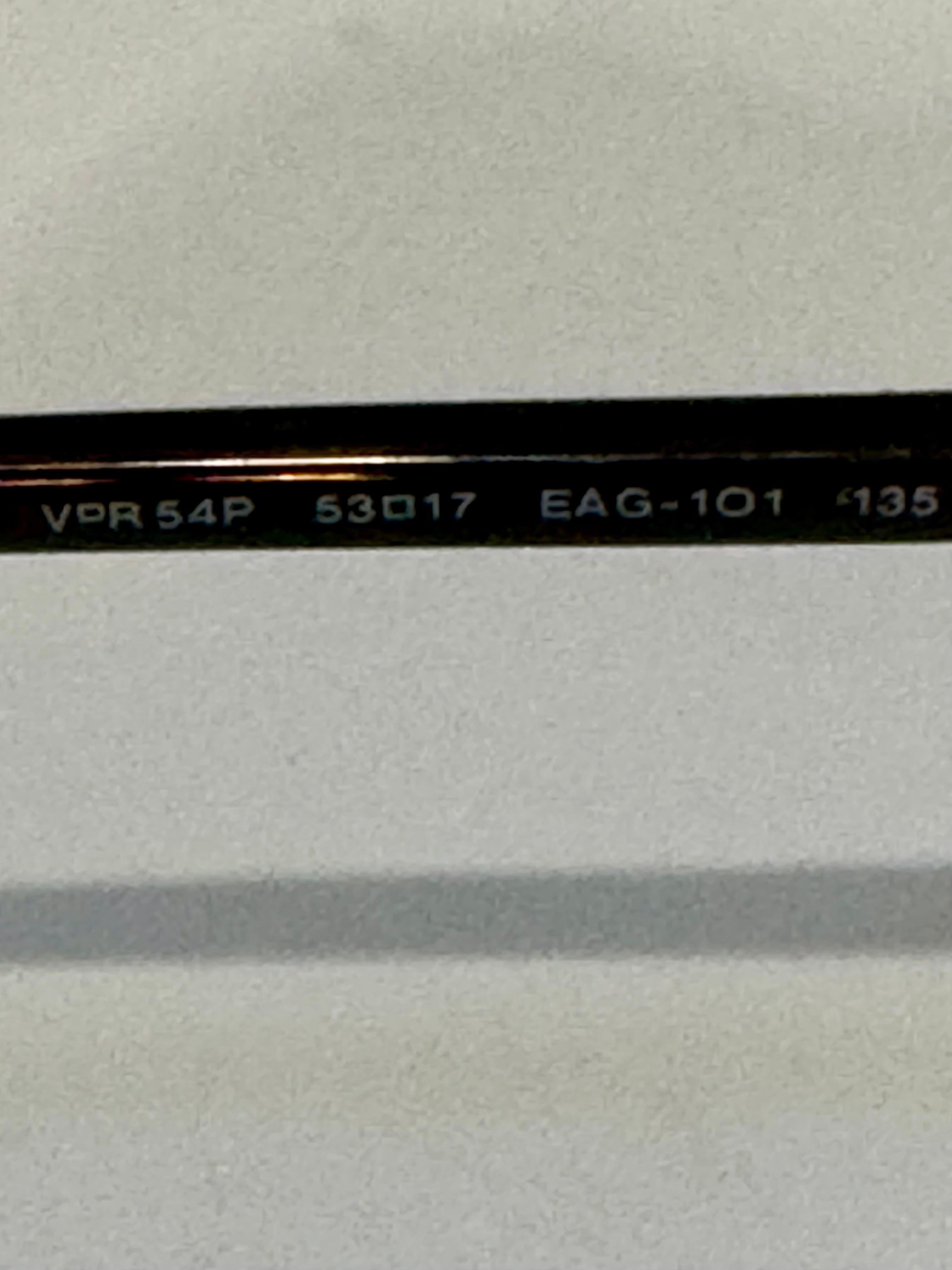 PRADA VPR 54P EAG-101 Cat Eye Eyeglasses Frames Matte Gold/Tortoise  3