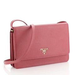 Prada Wallet Crossbody Saffiano Leather