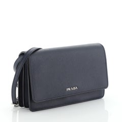 Prada Wallet Crossbody Saffiano Leather