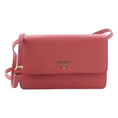Prada Wallet Crossbody Saffiano Leather