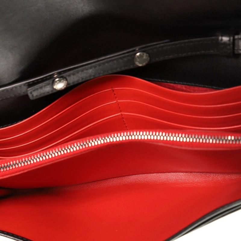 Women's or Men's Prada Wallet on Chain Grommet Embellished Leather