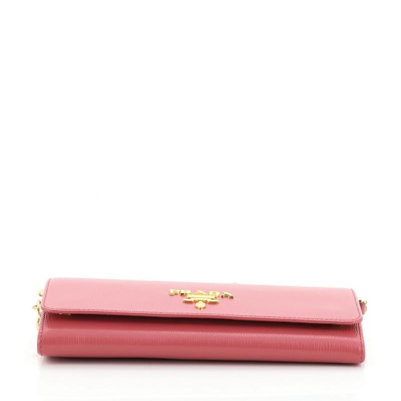 pink prada wallet on chain
