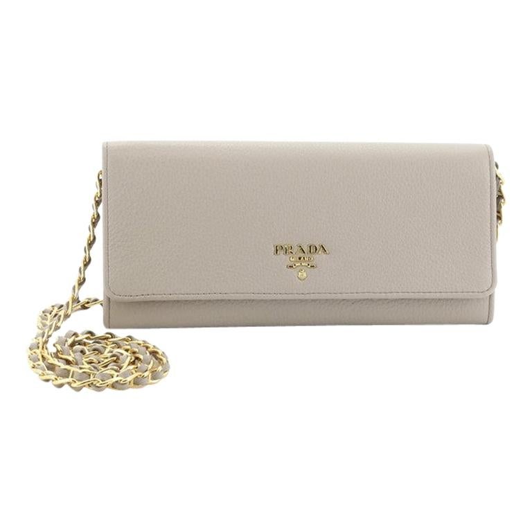 Prada Wallet on Chain Leather