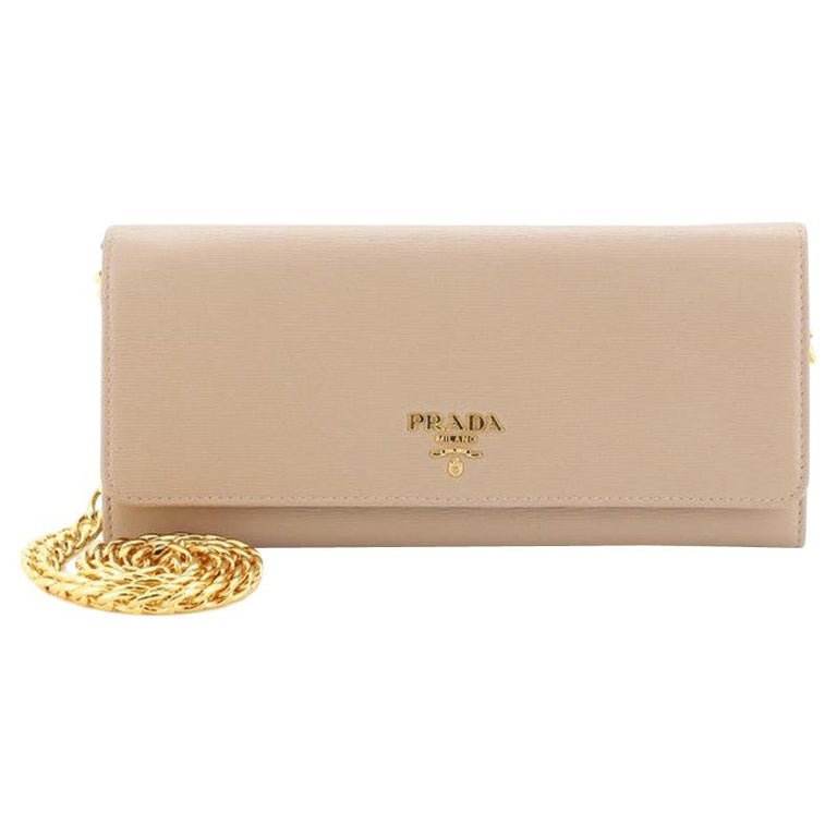 Prada Wallet on Chain Leather at 1stDibs