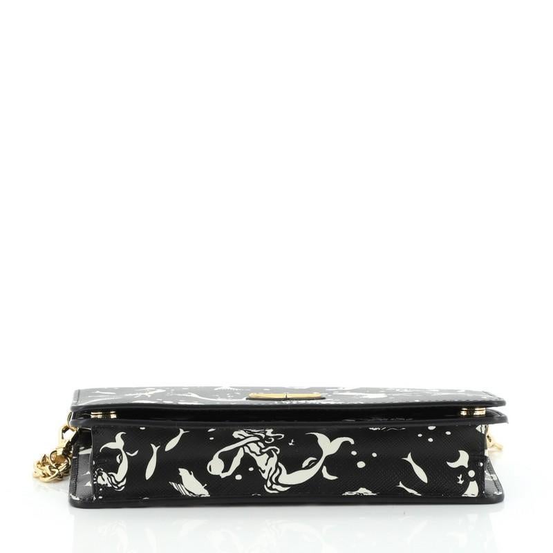 Women's or Men's Prada Wallet on Chain Printed Saffiano Leather