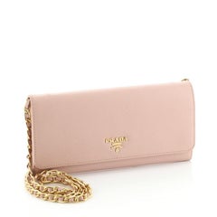 Prada Wallet on Chain Saffiano Leather
