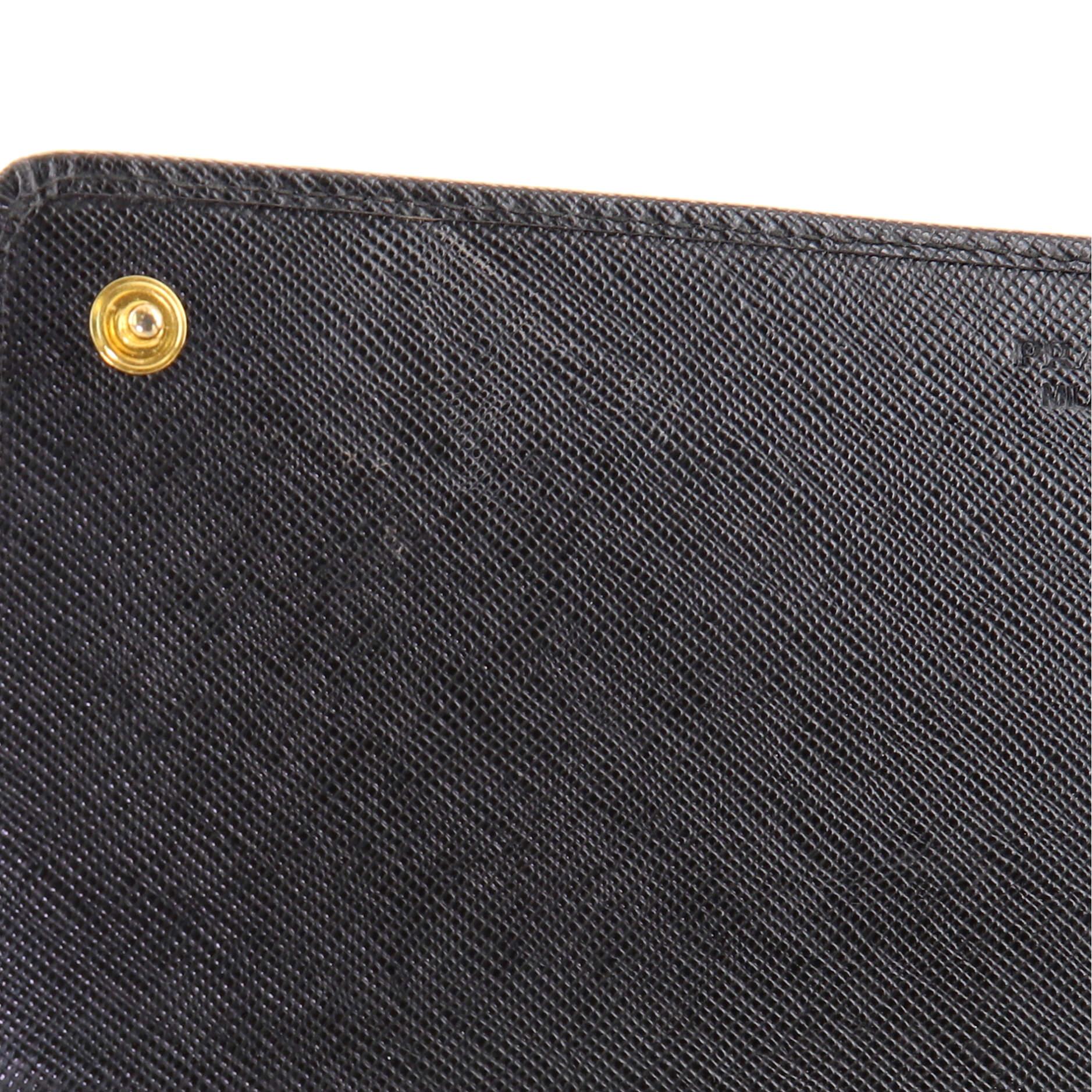 Prada Wallet on Chain Saffiano Leather 1