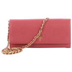 Prada Wallet on Chain Saffiano Leather