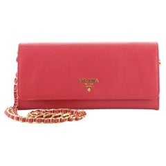Prada Wallet on Chain Saffiano Leather