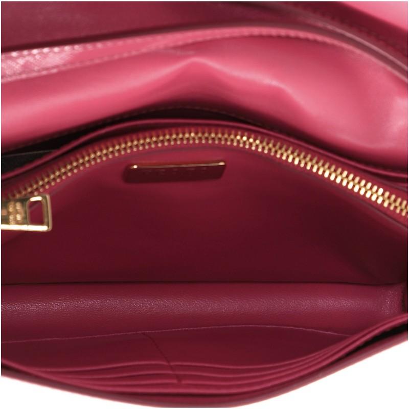 Prada Wallet on Strap Saffiano Leather Small In Good Condition In NY, NY