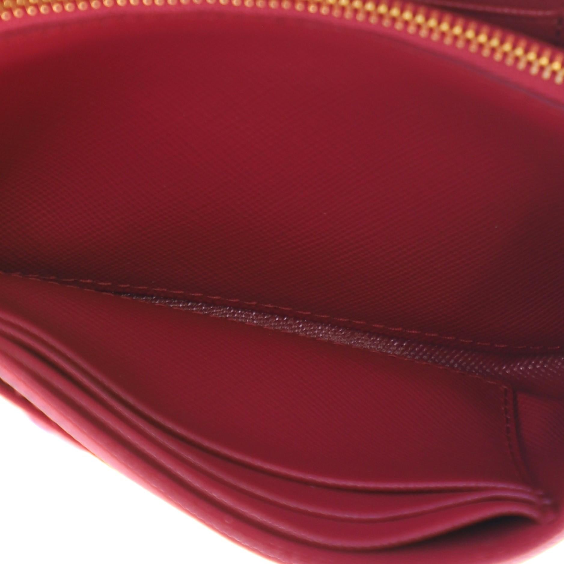 Women's or Men's Prada Wallet on Strap Vernice Saffiano Leather Small