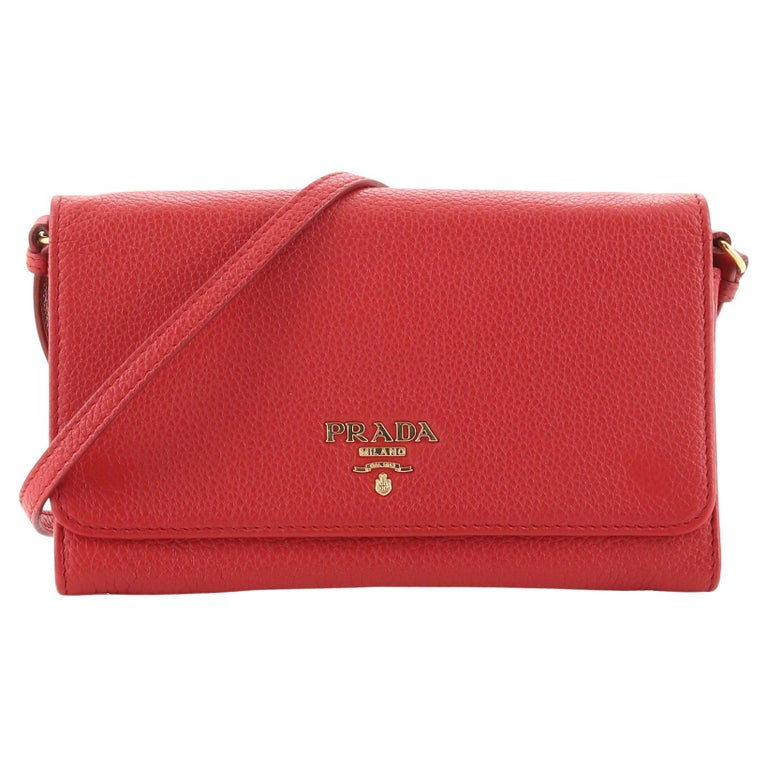 Prada Wallet on Strap Vitello Daino at 1stDibs