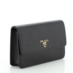 Prada Wallet on Strap Vitello Move Leather Small