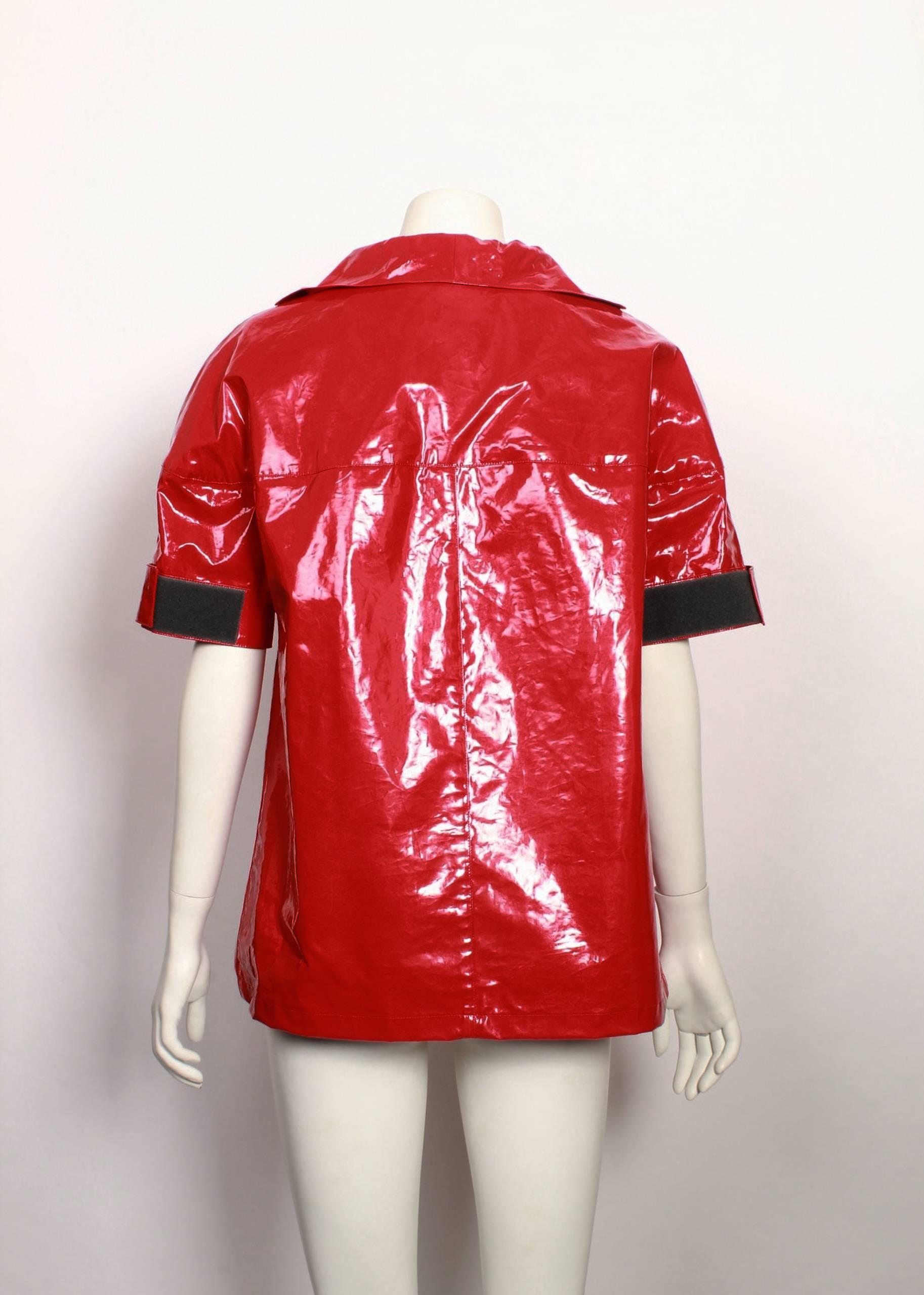 Women's or Men's Prada Waterproof Red Top