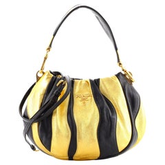 Prada Waves Shoulder Bag Striped Nappa Mini