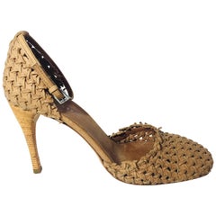 Prada Weaved Heels