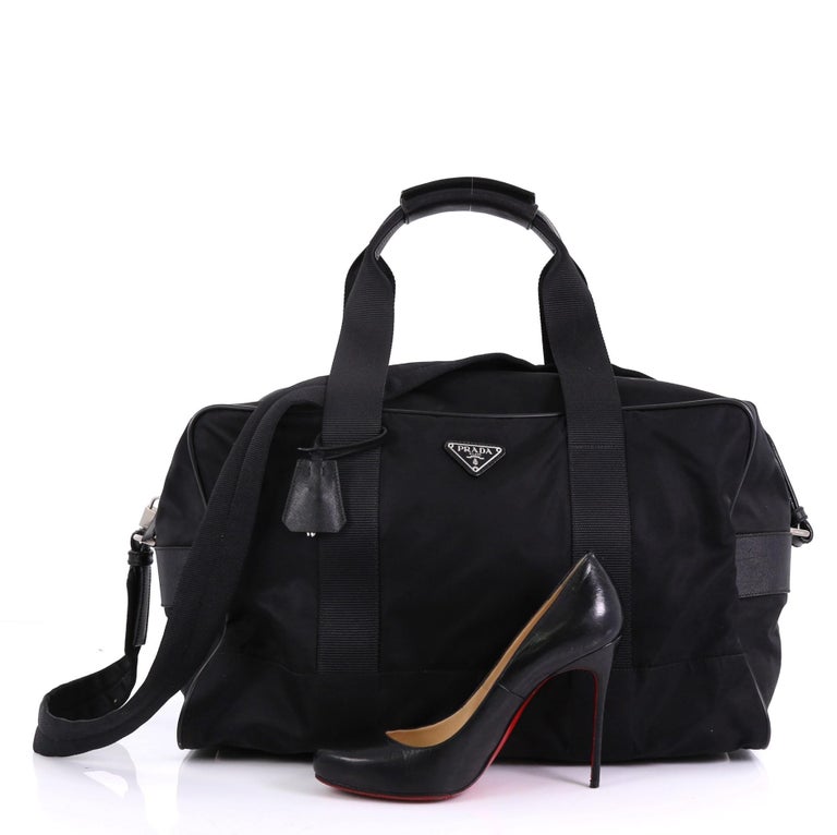 Prada Weekender Duffle Bag Tessuto Large at 1stDibs