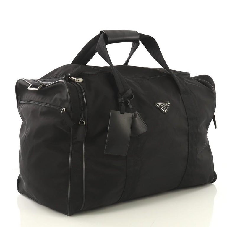 Prada Weekender Duffle Bag Tessuto Large at 1stDibs | prada overnight bag