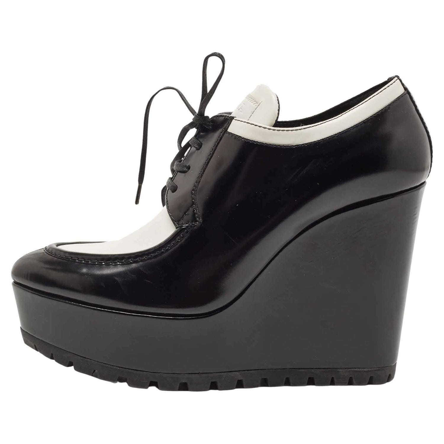 Prada Platform Wedge Sandals - 4 For Sale on 1stDibs