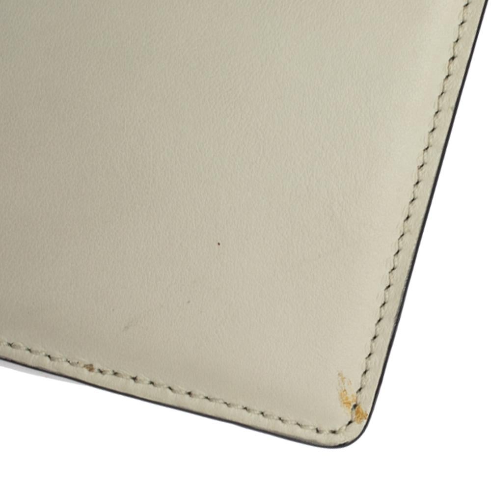 Prada White/Black Leather Plex Ribbon Shoulder Bag 8