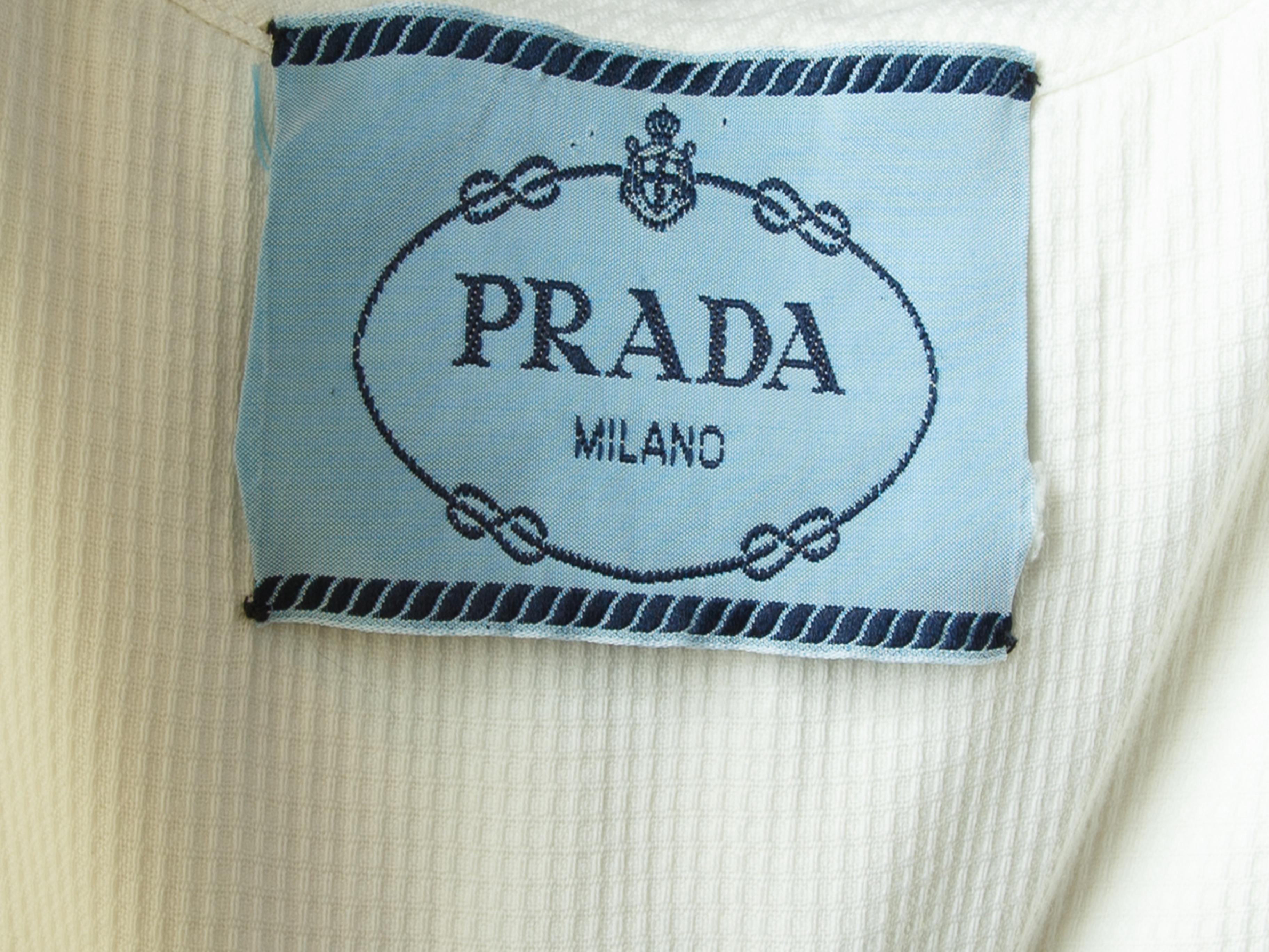 Women's Prada White Button-Up Vest