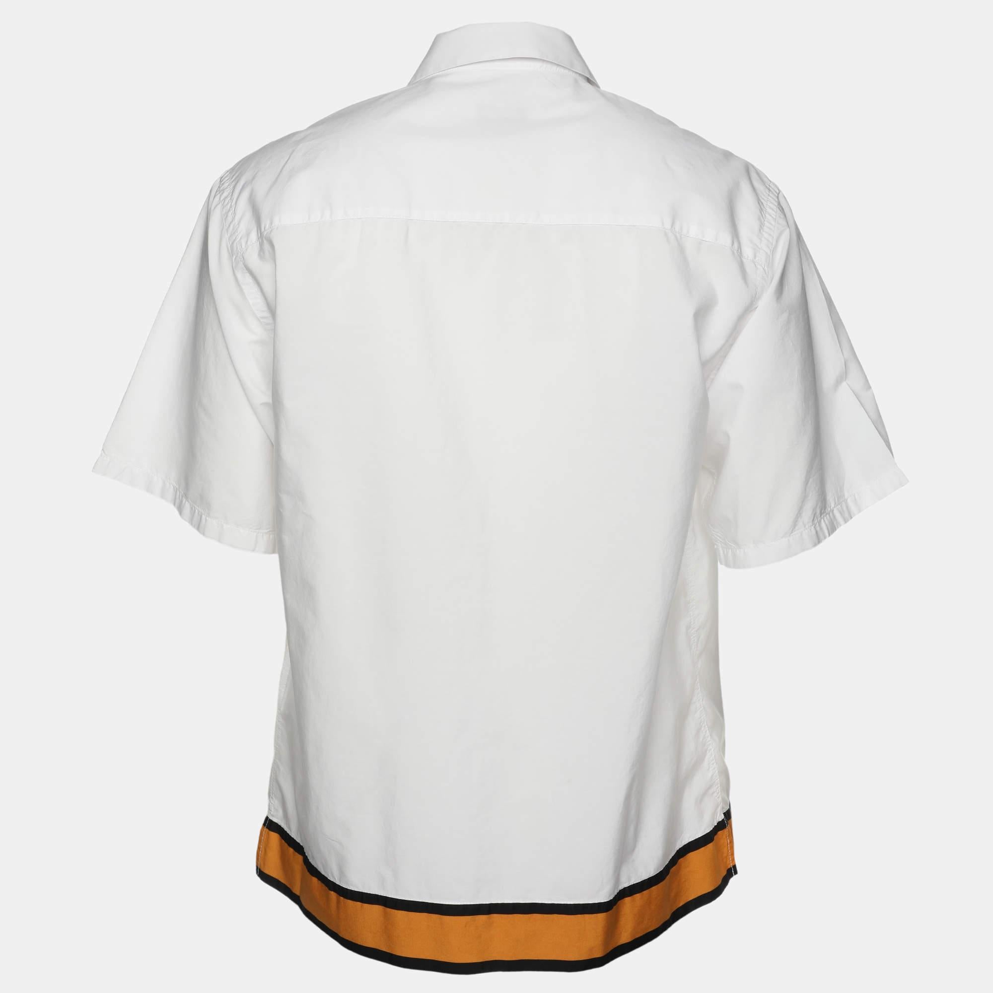 How fabulous does this designer shirt look It is made of fine materials and features a fitted silhouette. Pair it with pants and loafers for a cool ensemble.