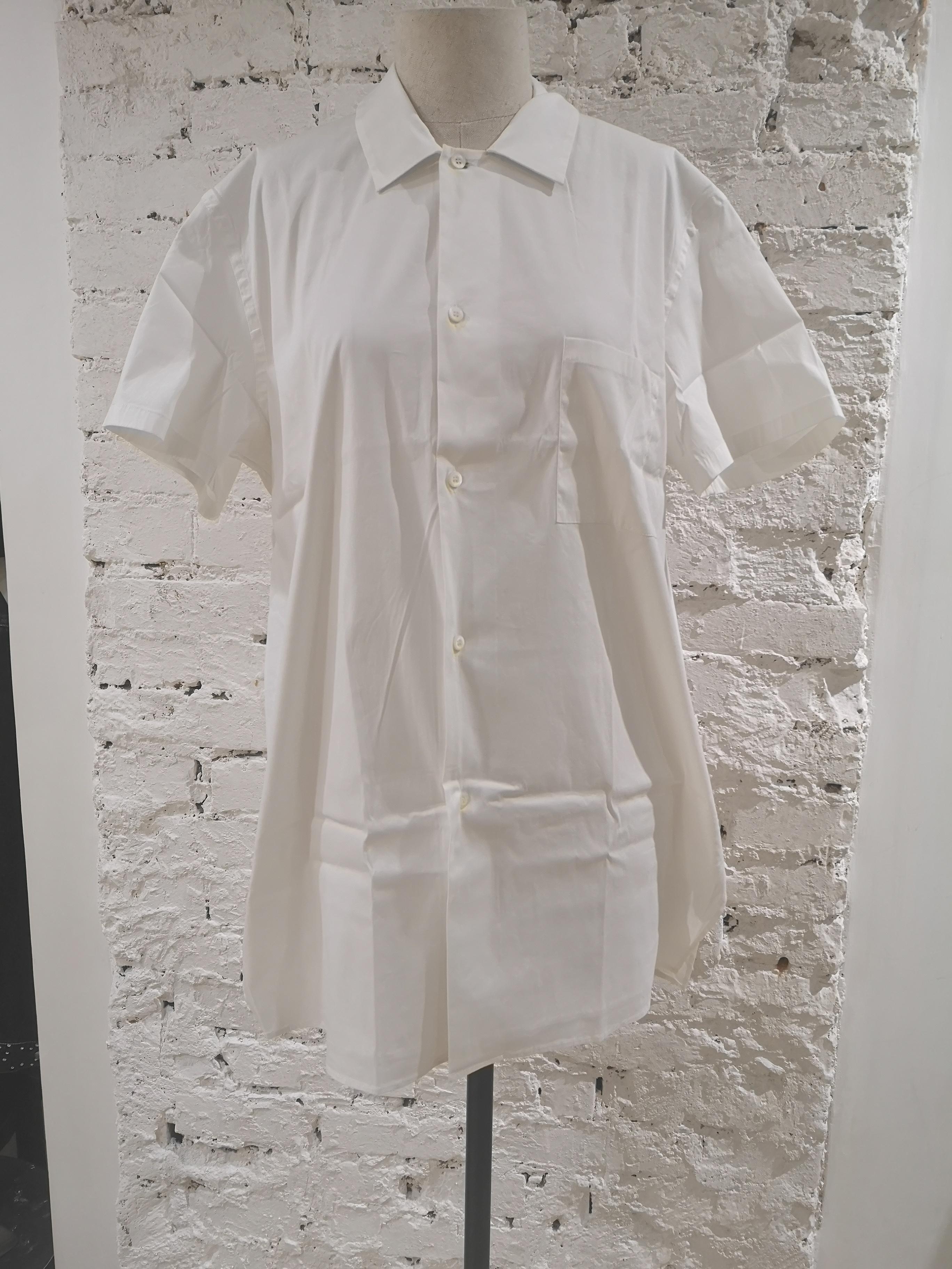 Prada white cotton shirt 
totally made in italy in size 44