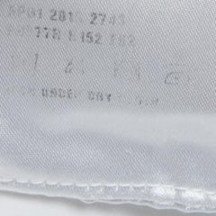 Prada White Cotton Smocked Detail Top S.S. White