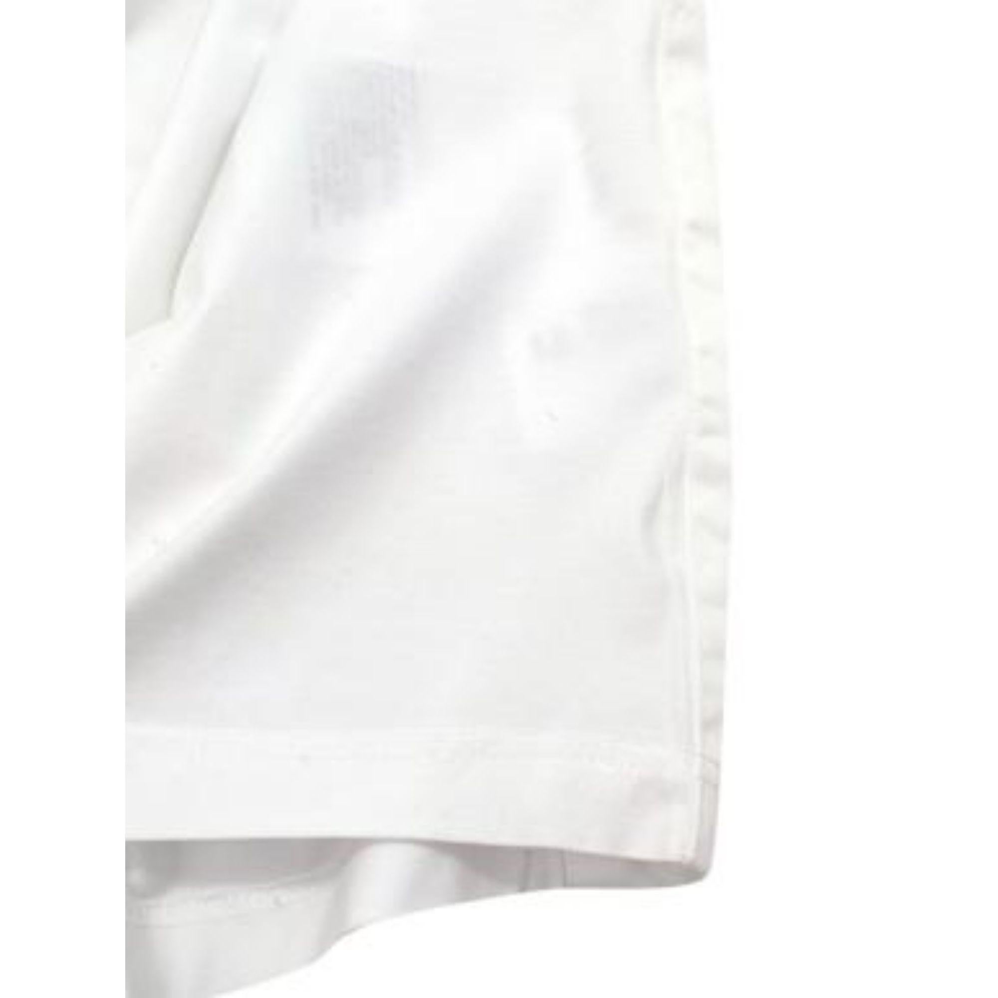 Prada White Cotton T-shirt with Nylon Pocket For Sale 4