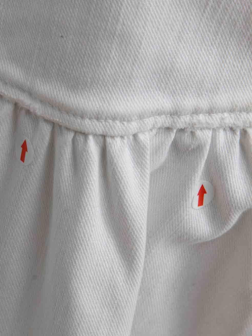 Prada White Denim Mini Dress Size S In Excellent Condition In London, GB